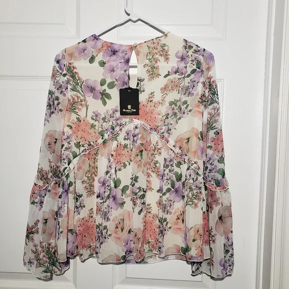 MASSIMO DUTTI NWT floral blouse - Picture 4 of 4